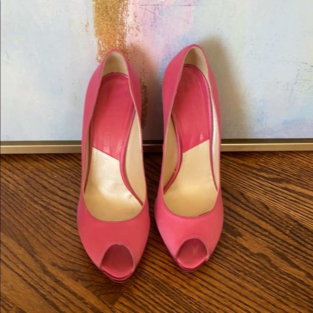 Vintage Dior Satin Heels